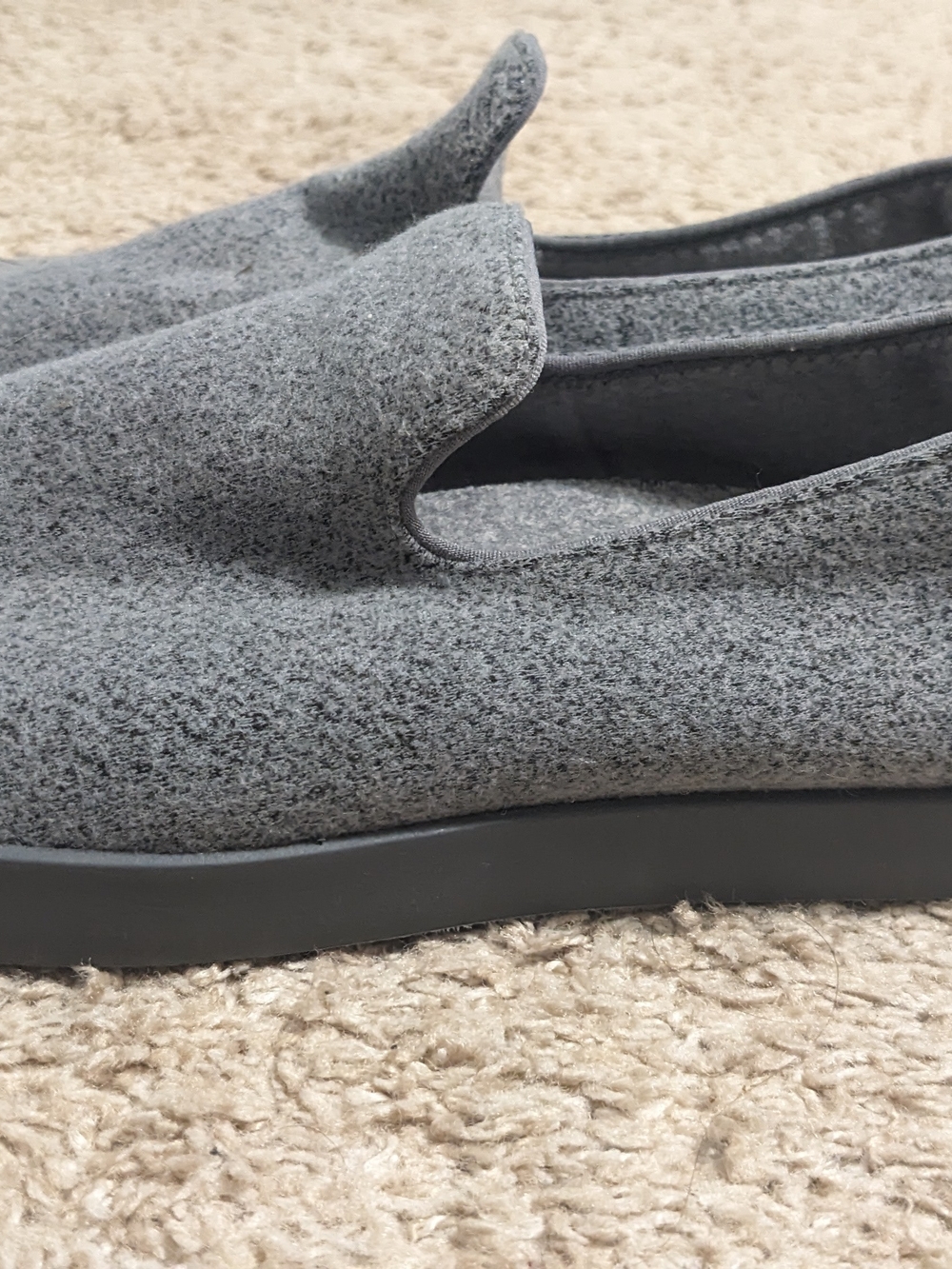 allbirds Women's Charcoal Grey Wool Slip-On Loafers